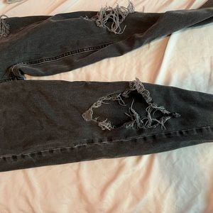 Vintage high rise black jeans